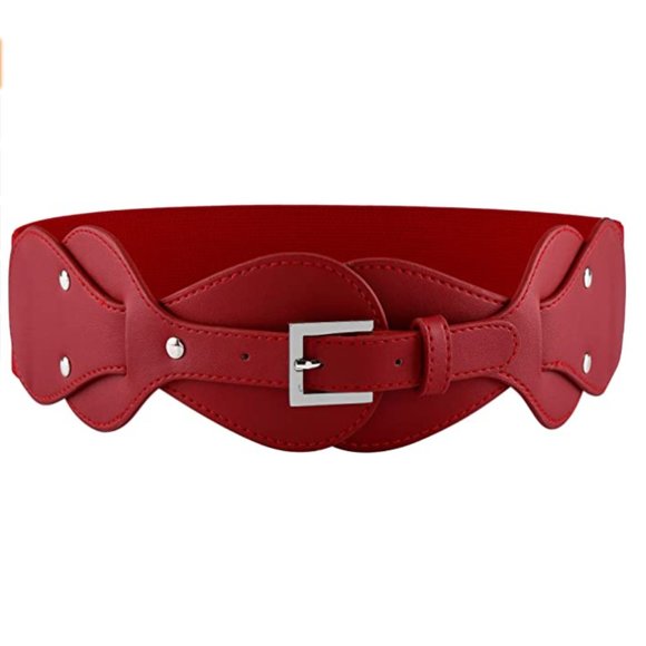 Women Vintage Waist Belt Elastic Stretch Cinch Wa main image 5